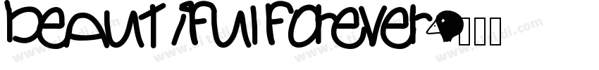 beautiful forever字体转换